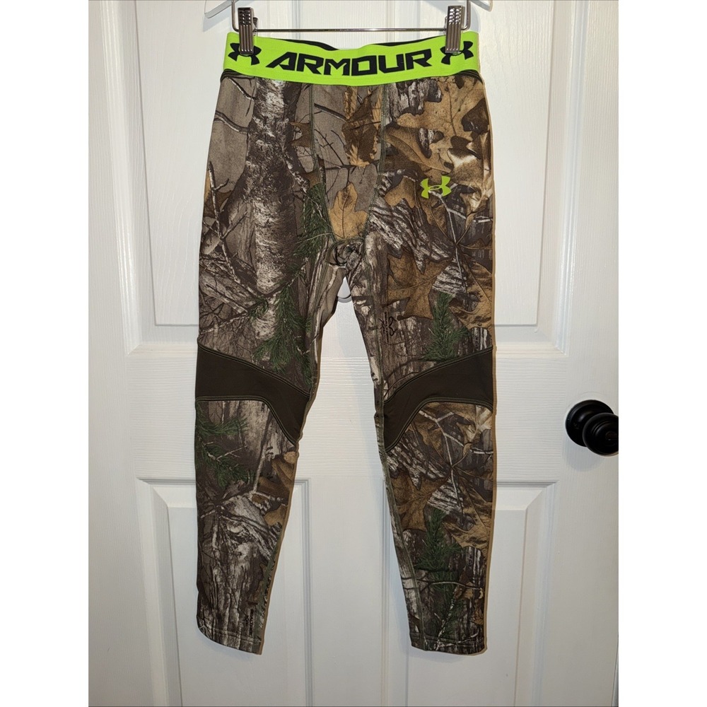 Under Armour Hunting Cold Gear Youth Large Real Tree Scent‎ Control Thermal YLG